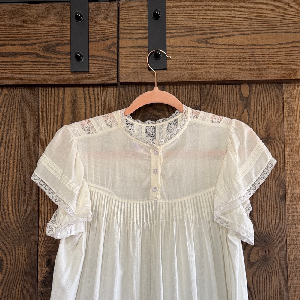 White Lace Heirloom Maxi Dress - Picture 6 of 11
